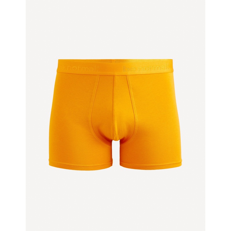 Stretch Cotton Boxer Shorts - Yellow