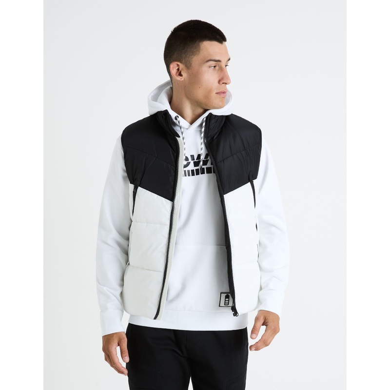 Warm Sleeveless Down Jacket - Black