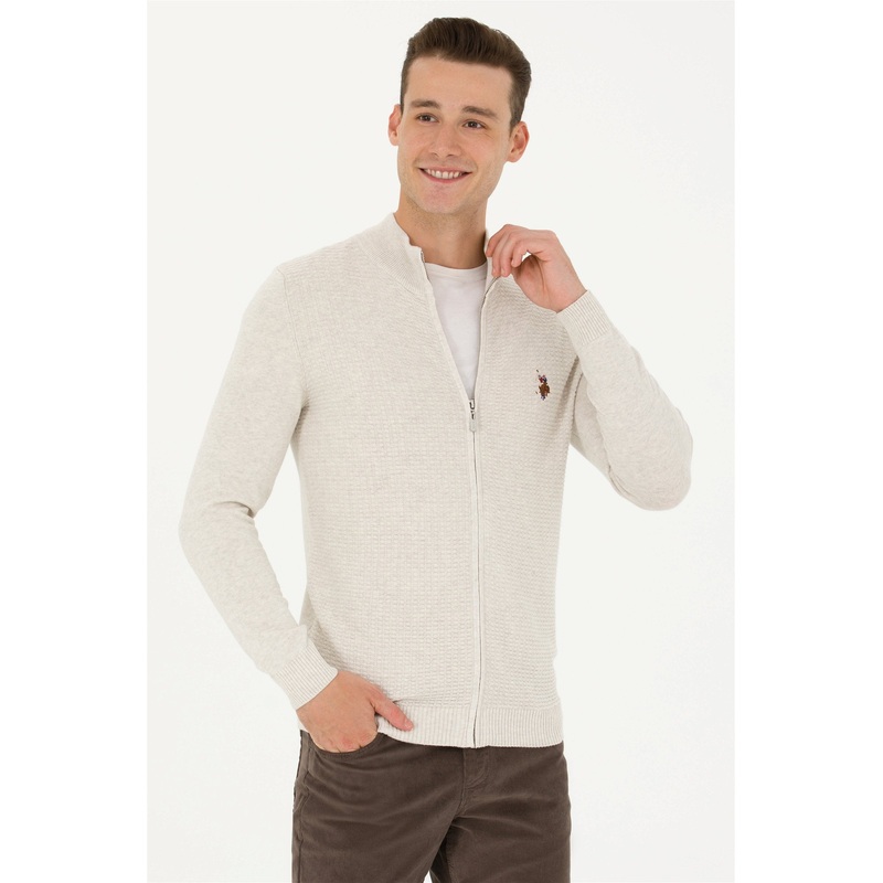 White Knitting Cardigan