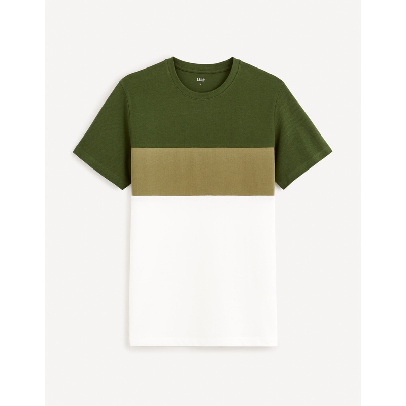 100% Cotton Round Neck T-Shirt - Khaki
