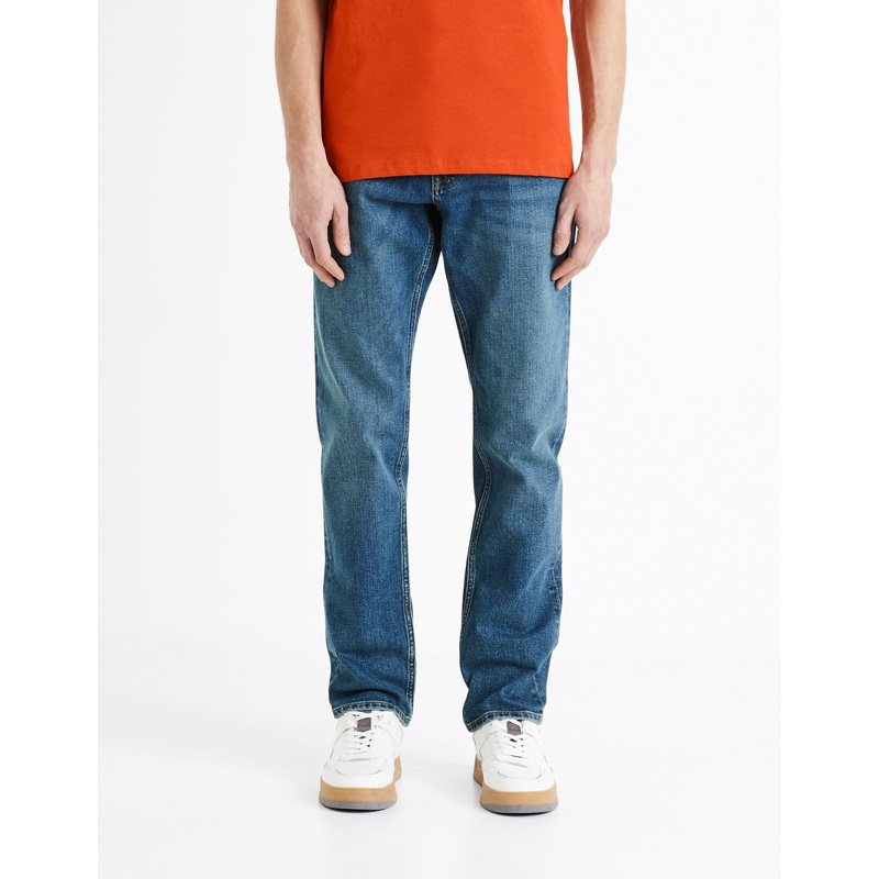C15 3-Length Straight Jeans - Double Stone