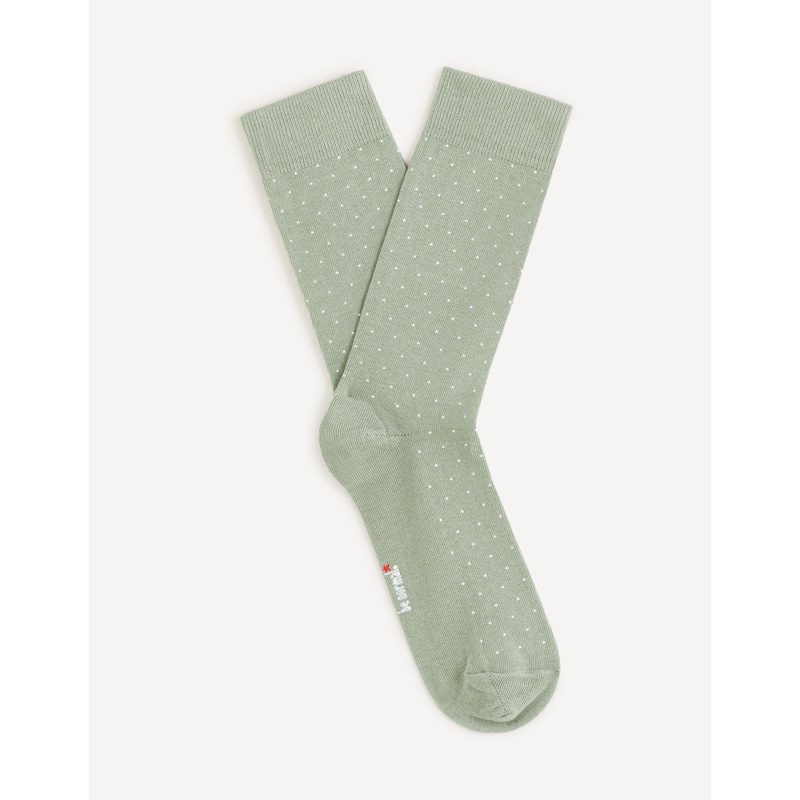 Cotton Knee High Socks - Green