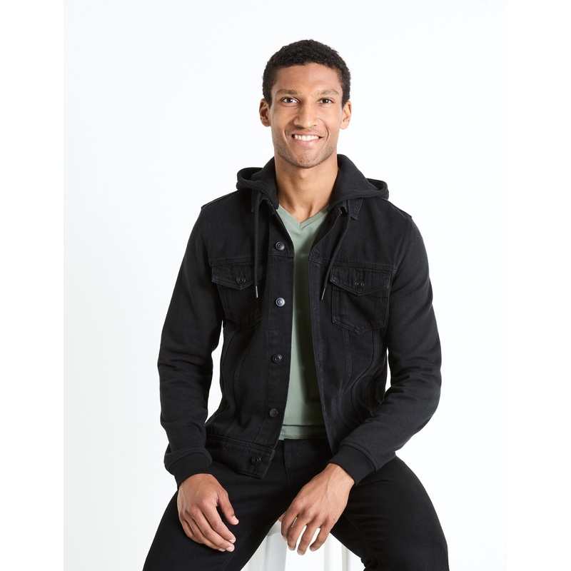 Hooded Denim Jacket