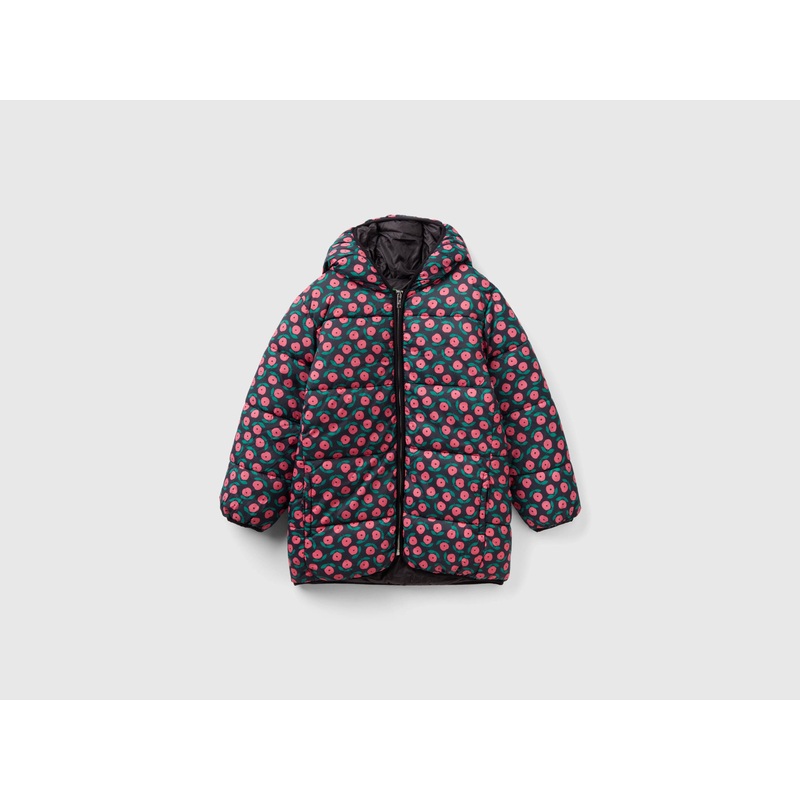 Oversized Fit Jacket With Floral Print