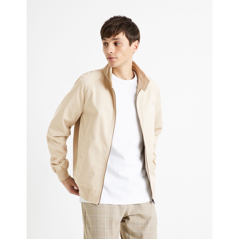 Stand-Up Collar Jacket - Ecru