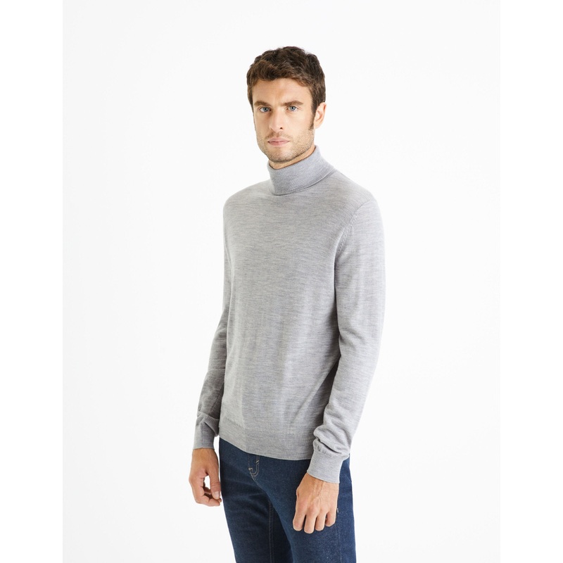 Turtleneck Sweater 100% Merino Wool