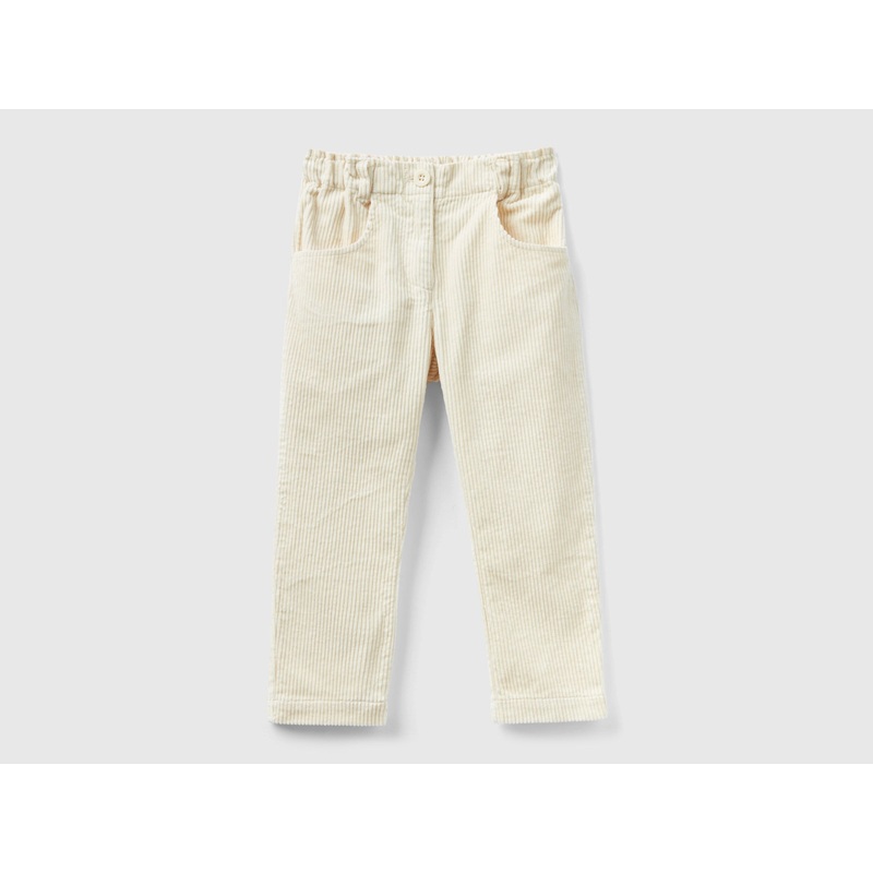 Corduroy Trousers With Elastic