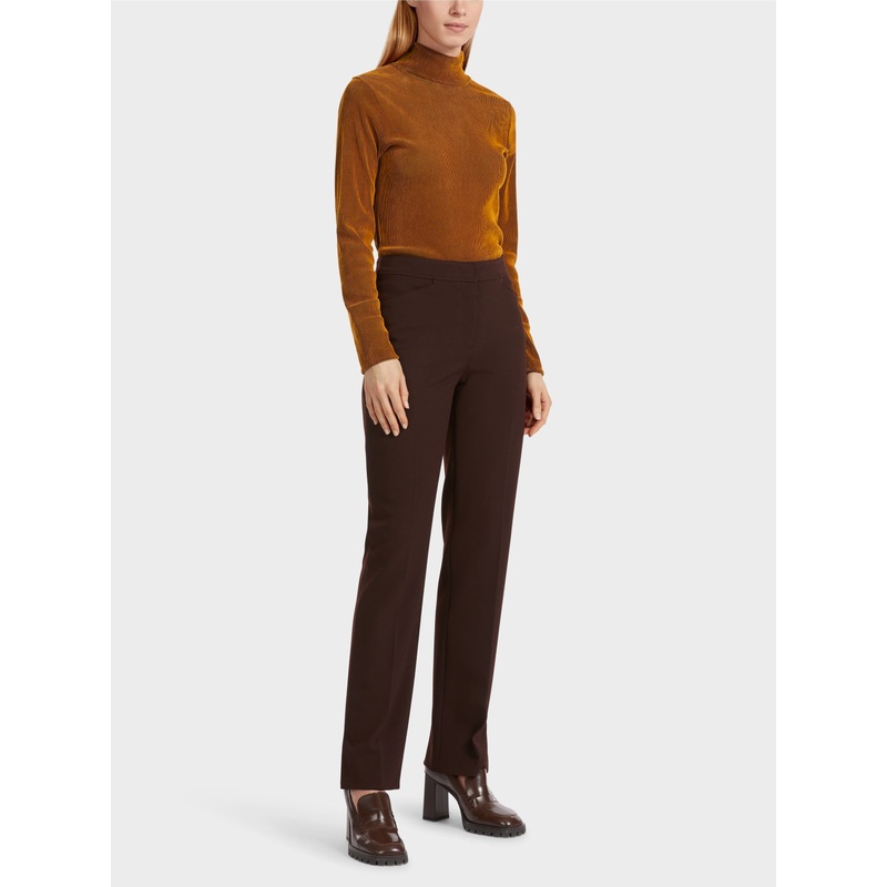 Fendou Stretch Pants With Crease
