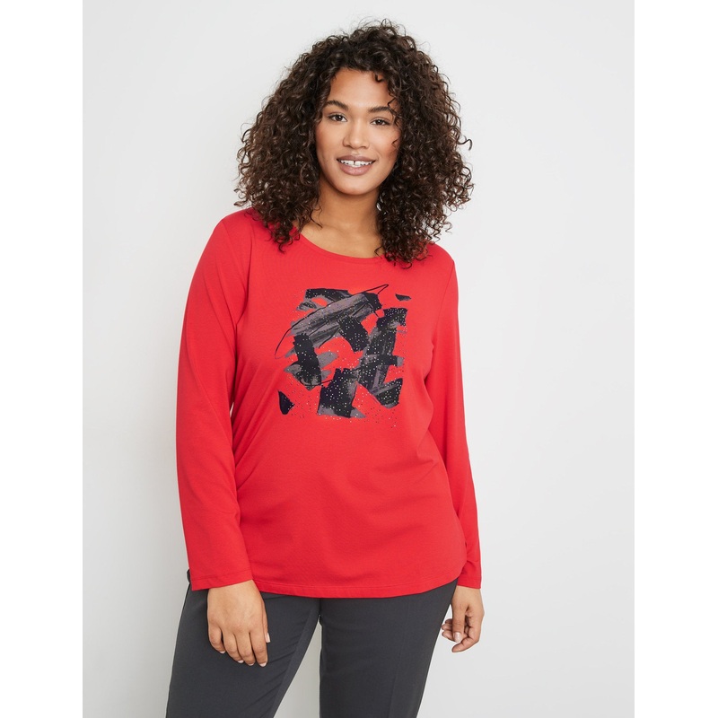 Long Sleeve Top With A Front Print
