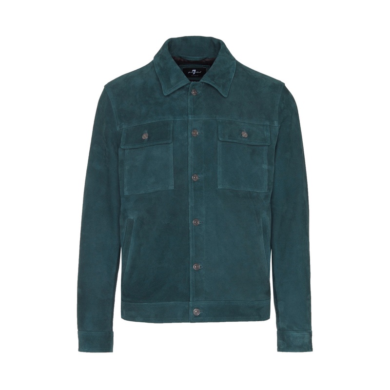 Modern Trucker Suede Hunter Green