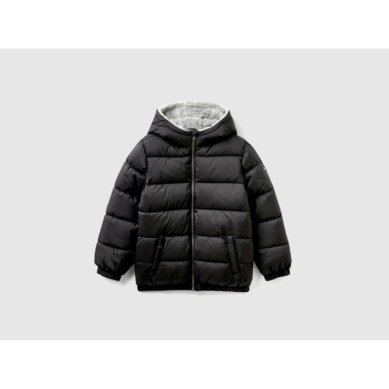 Padded Jacket With Teddy Interior