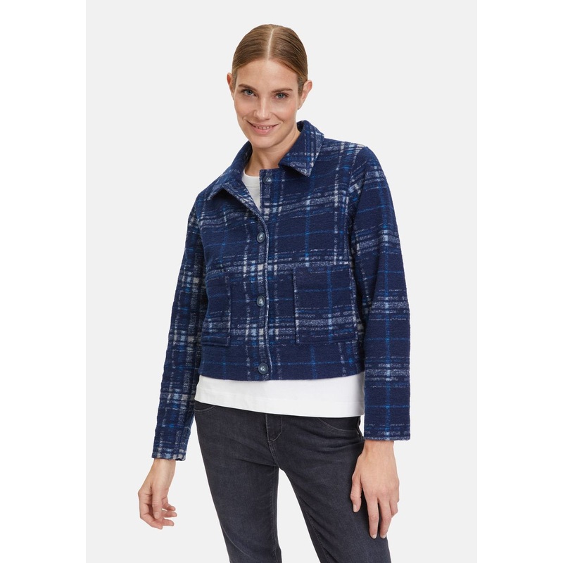 Shirt Jacket With Checkered Print