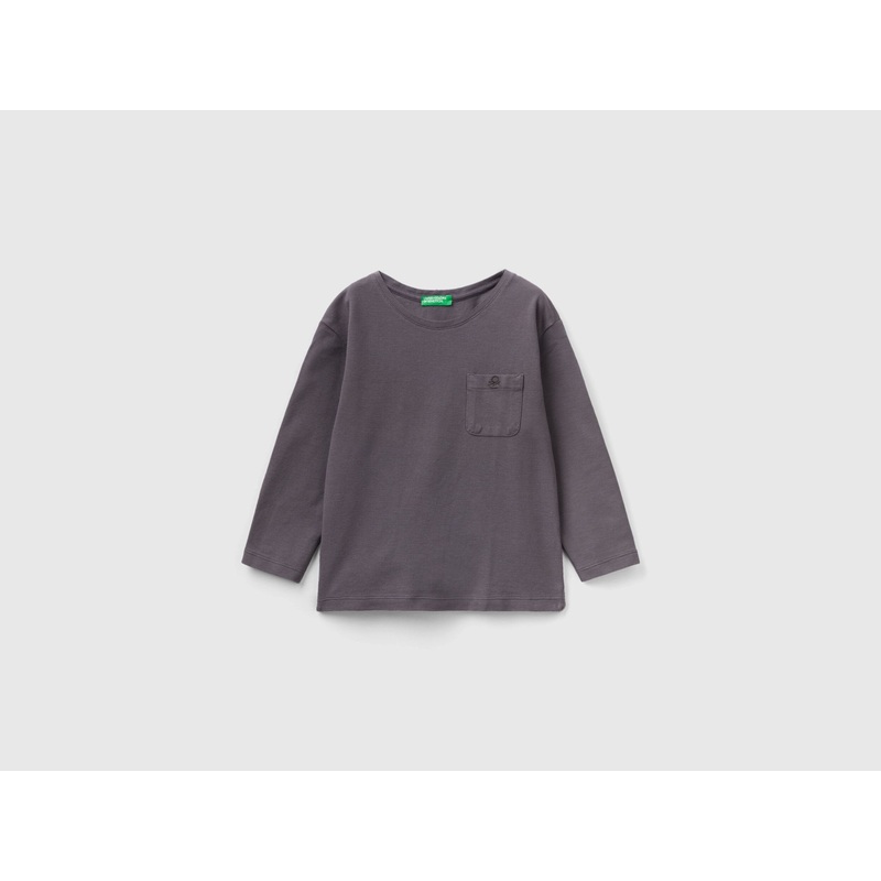 T-Shirt With Pique Pocket