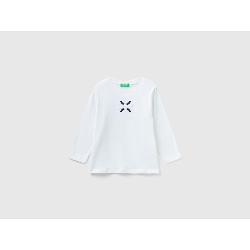 T-Shirt With Terry Embroidery