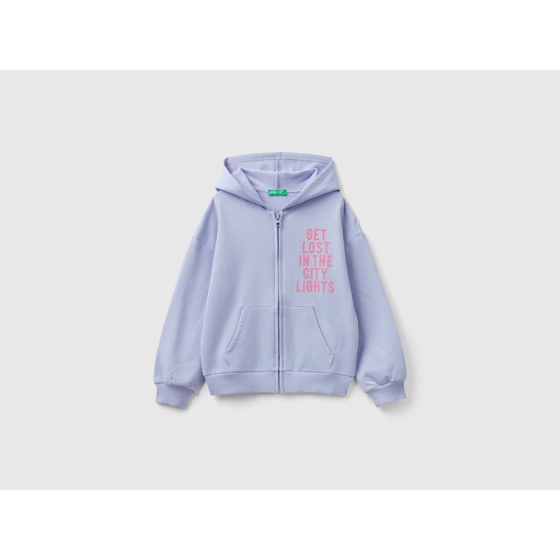 Warm Sweatshirt With Hood And Studs