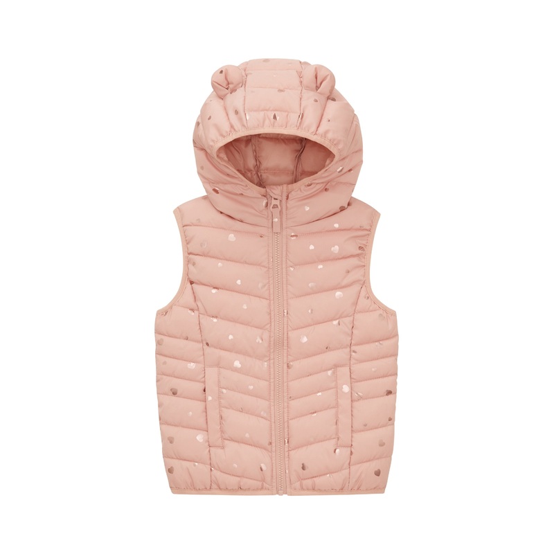 Allover Print Puffer Vest