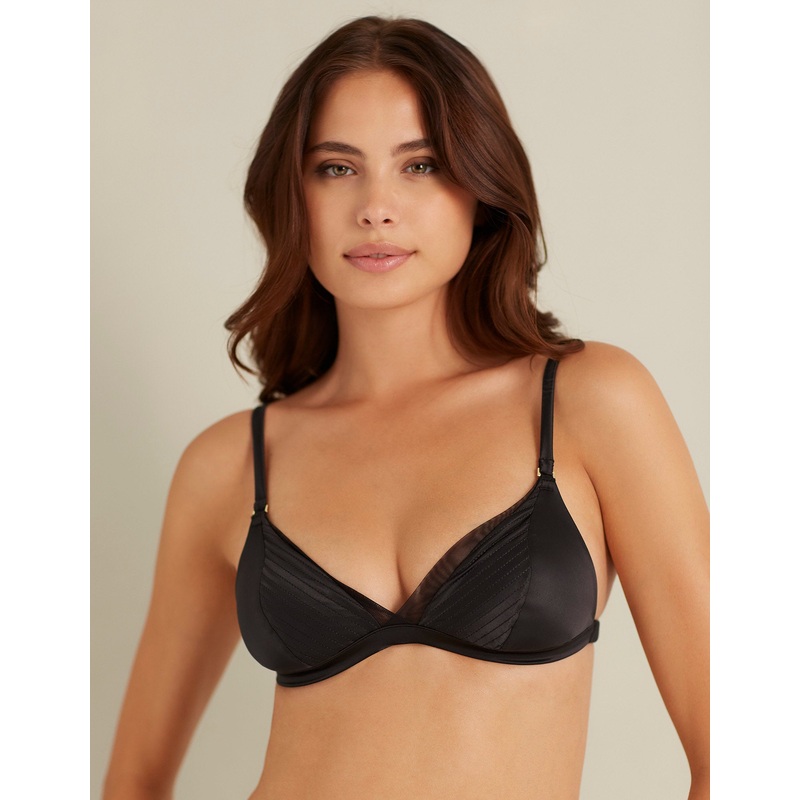Black Triangle Bra
