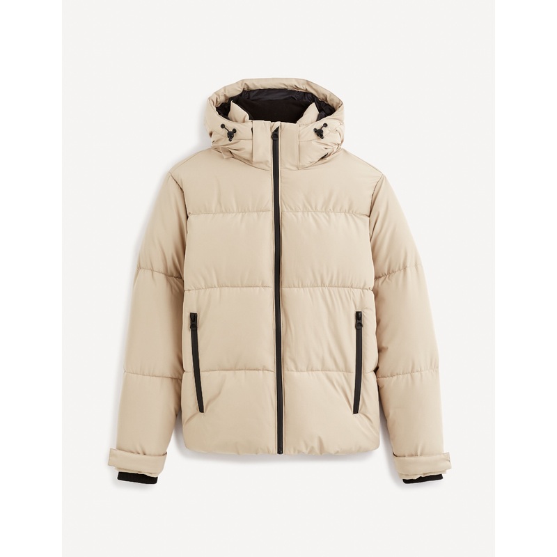 Cold Hooded Down Jacket - Sand