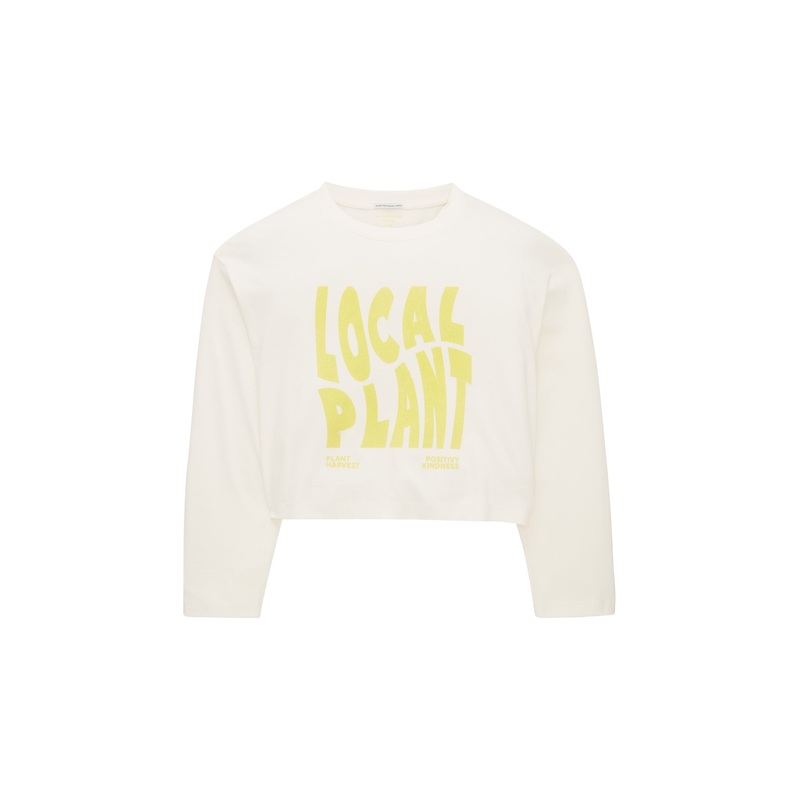 Cropped Oversized Longsleeve T-Shirt