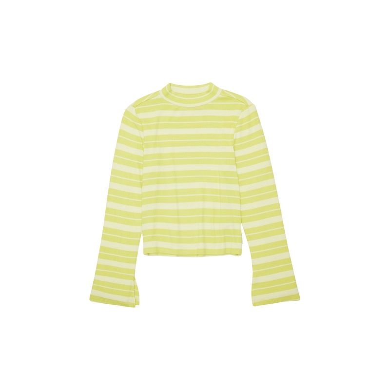 Cropped Rib Longsleeve T-Shirt