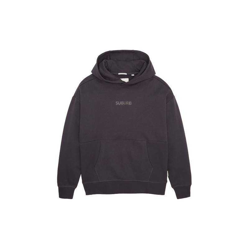 Fabric Mix Printed Hoody