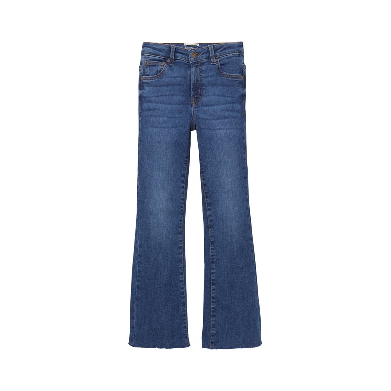 Flared Denim Pants