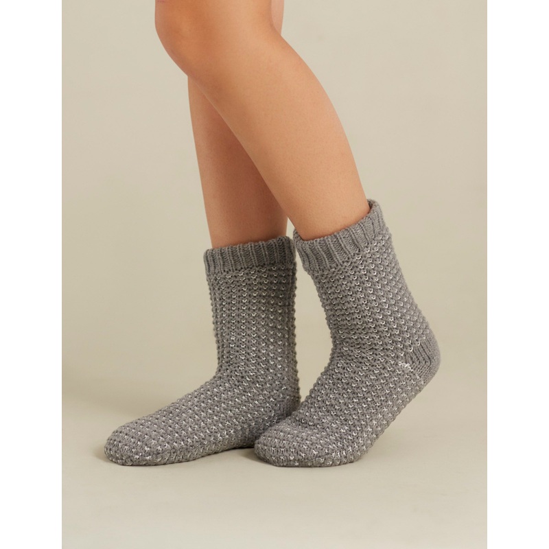 Grey Anti Skid Socks