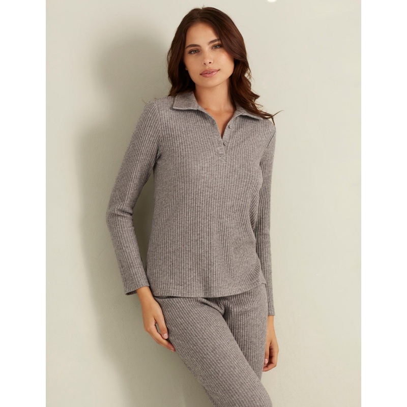 Grey Long-Sleeve T-Shirt