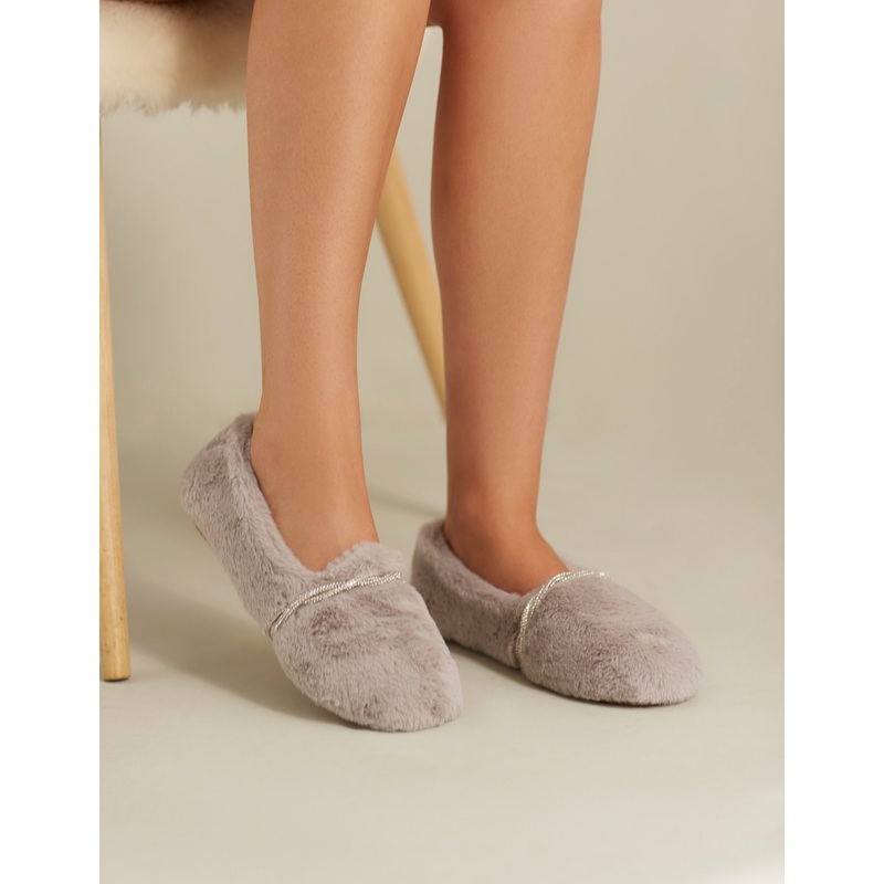 Grey Slippers
