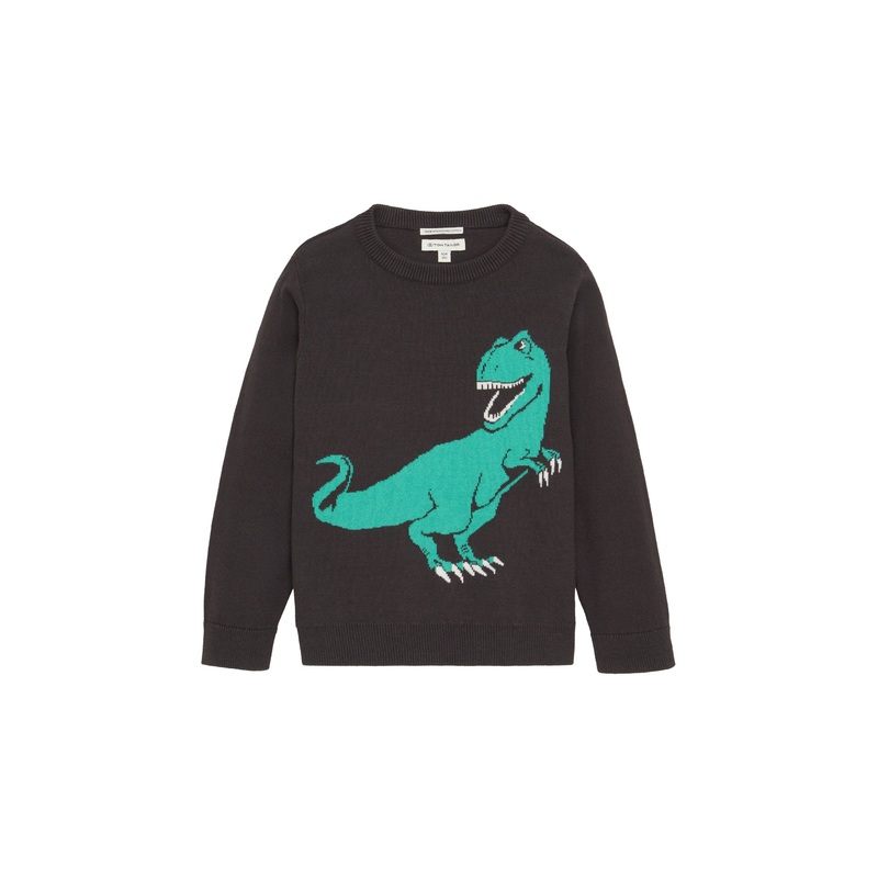 Intarsia Knit Pullover
