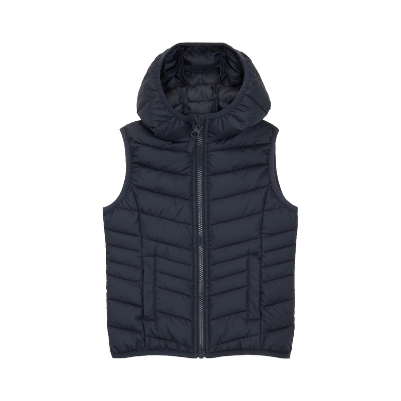 Light Weight Puffer Vest With Hood