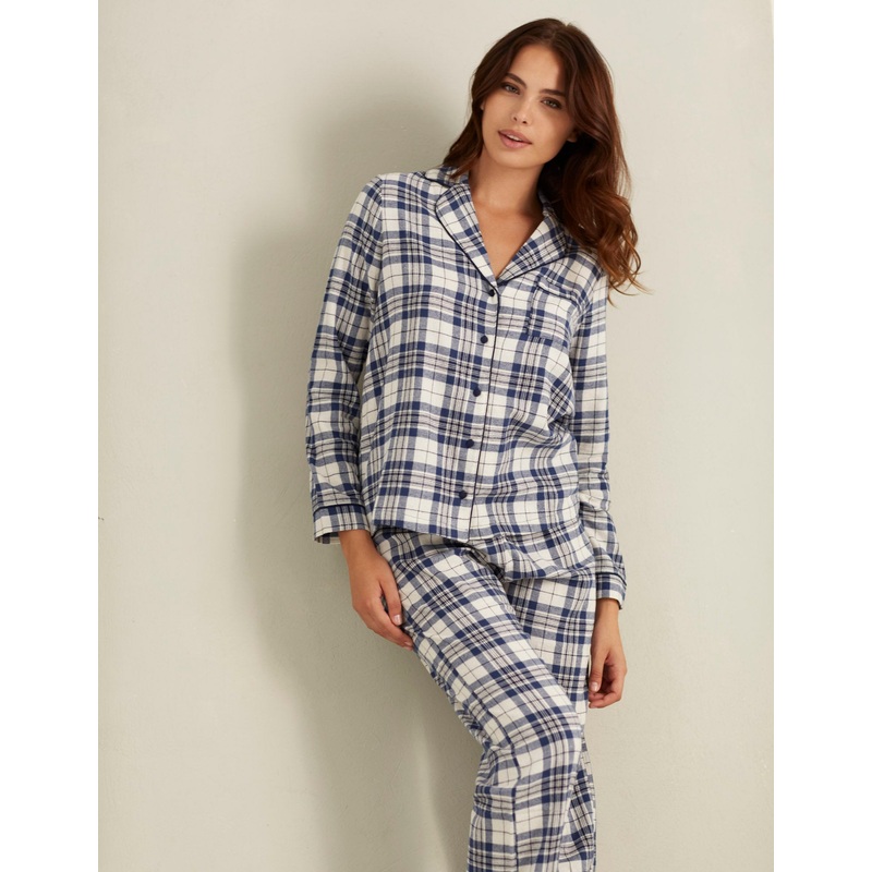 Multi-Color Long-Pyjamas With Front Opening