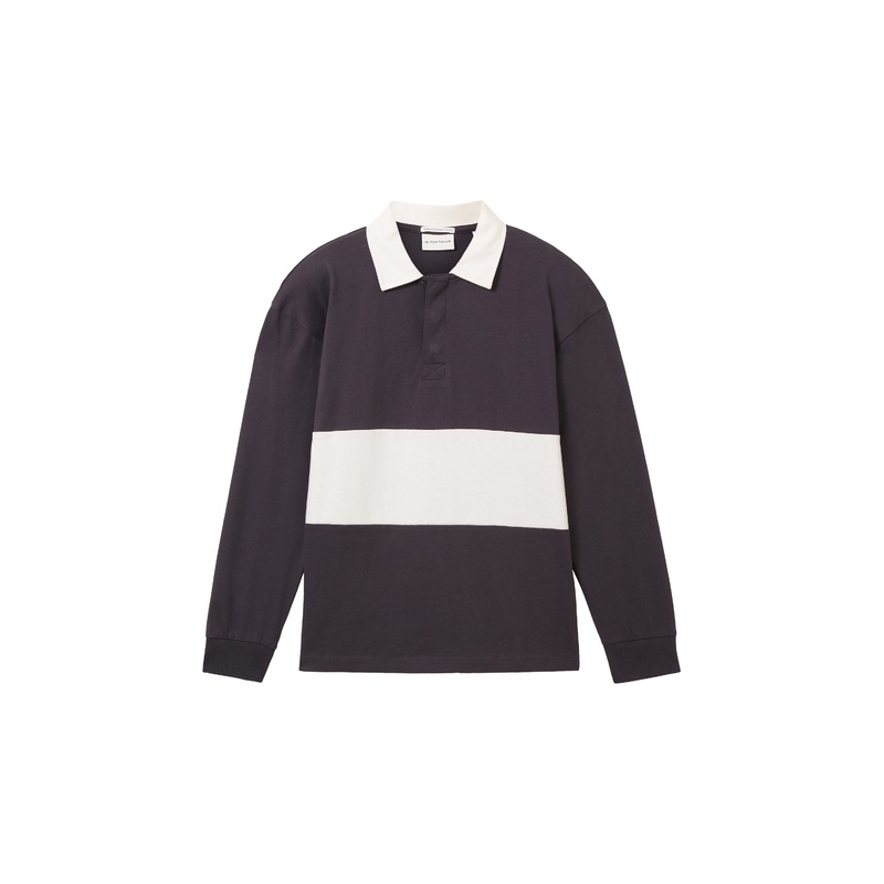 Oversize Printed Polo Shirt