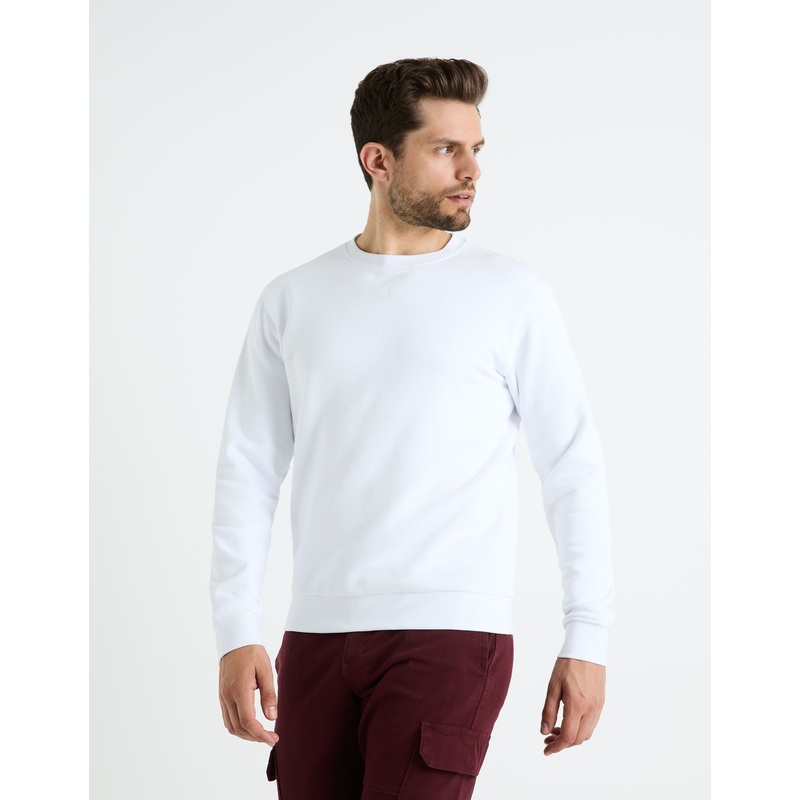 Round Neck Sweatshirt 100% Cotton