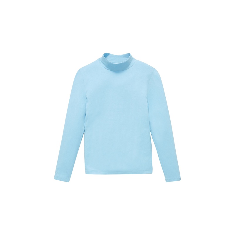 Soft Mock Neck Longsleeve T-Shirt