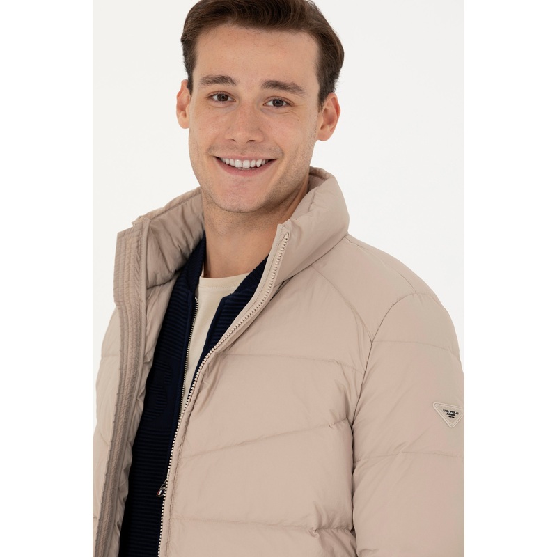 Beige Puffer Jacket