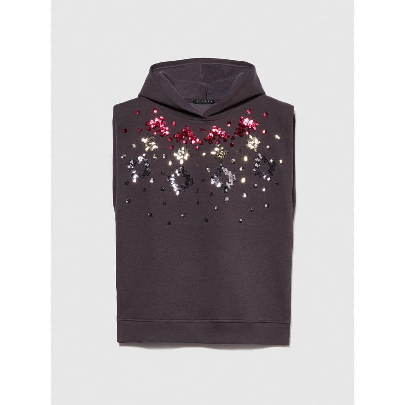 Hooded Sweatshirt Vest