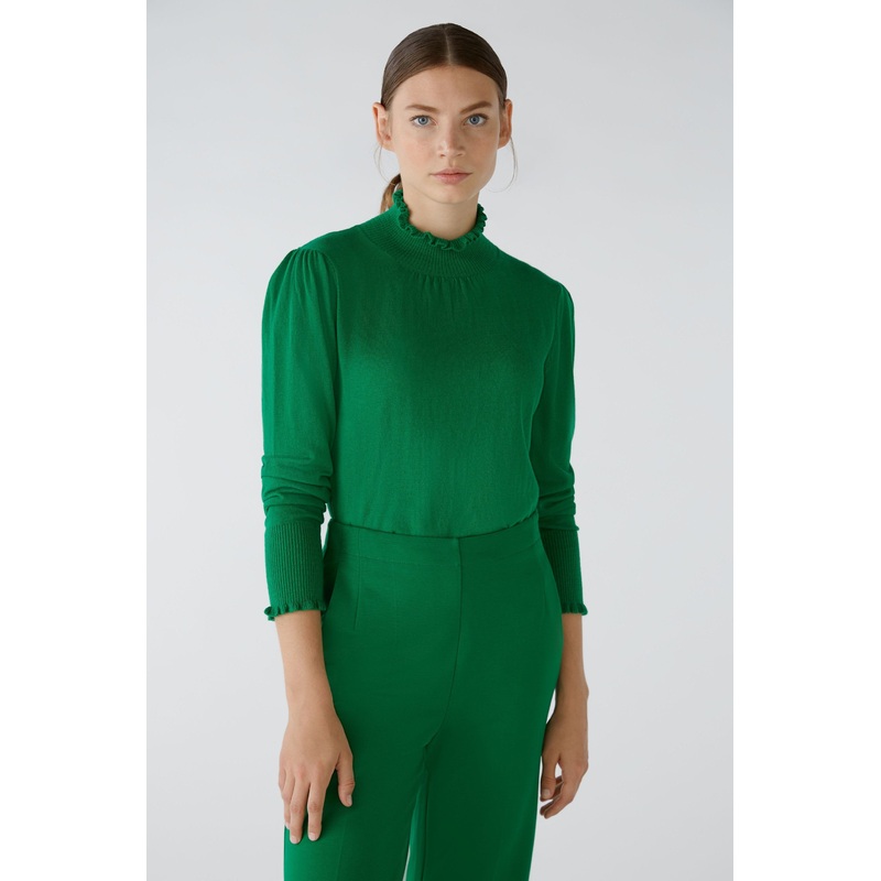 Jumper In Cotton Blend With Silk And Cashmere
