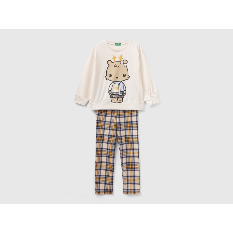 Long Pyjamas With Mascot Print
