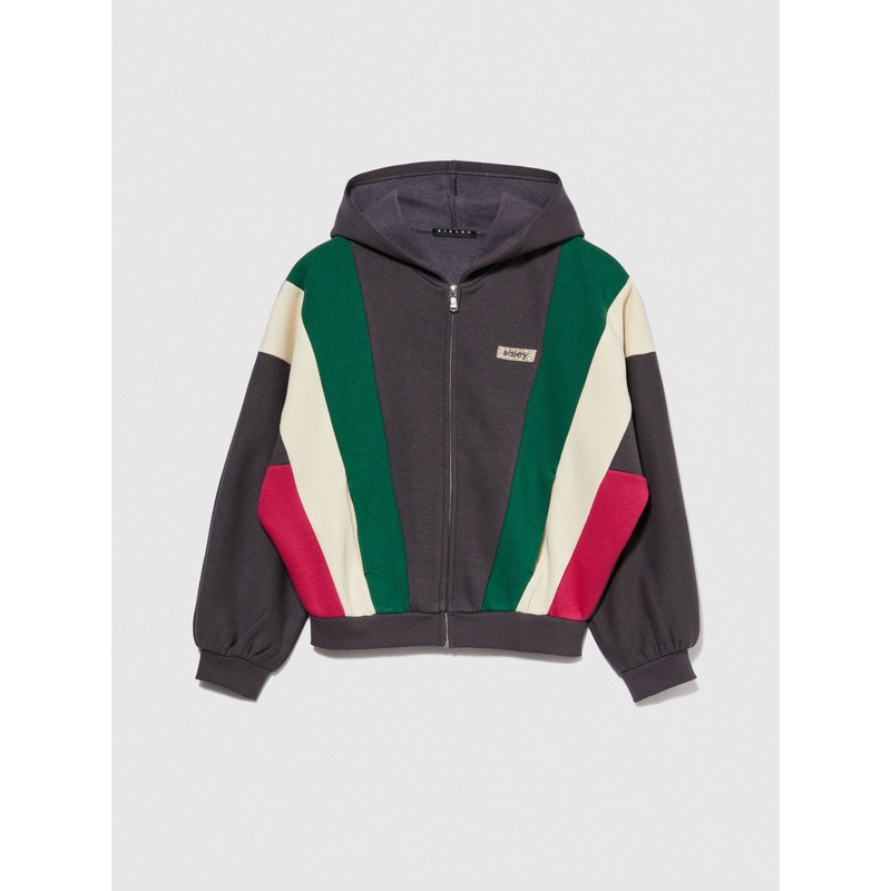 Oversized Color Block Sweatshirt