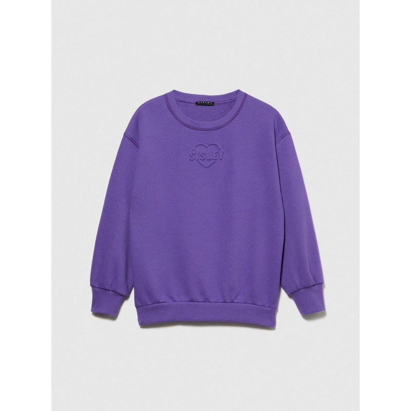 Sweatshirt With Embossed Print