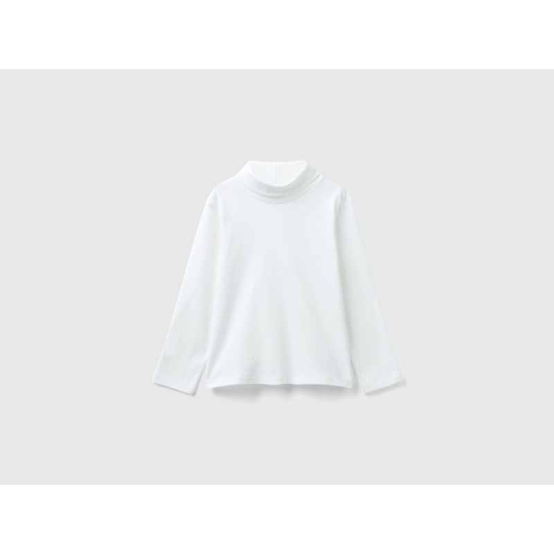 Turtleneck T-Shirt In Warm Organic Cotton