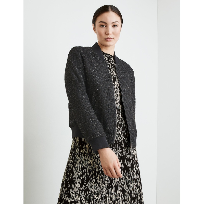 Tweed Bomber Jacket