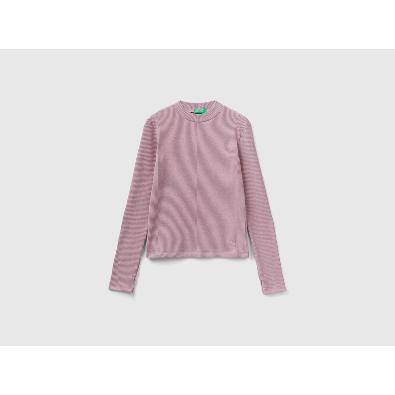 Warm Slim Fit Ribbed T-Shirt