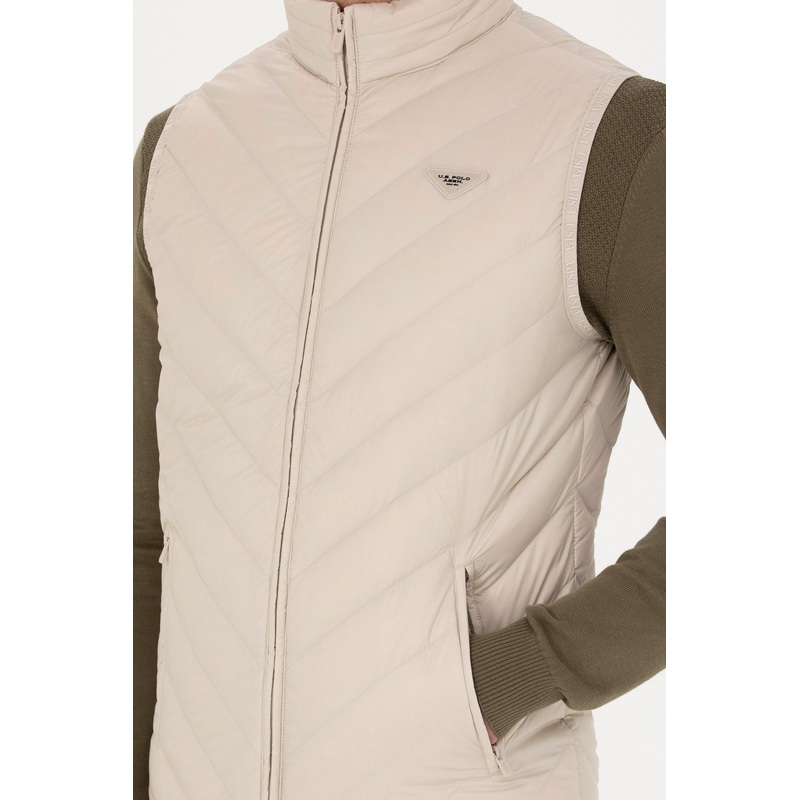 Beige Vest Jacket