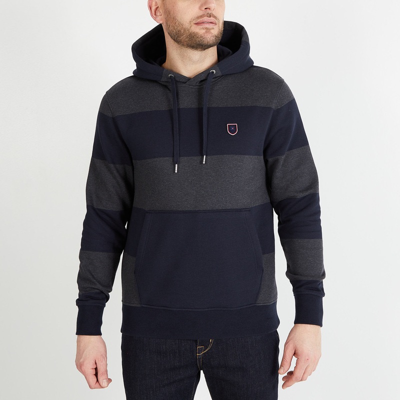 Dark Grey Circle Hooded Sweatshirt