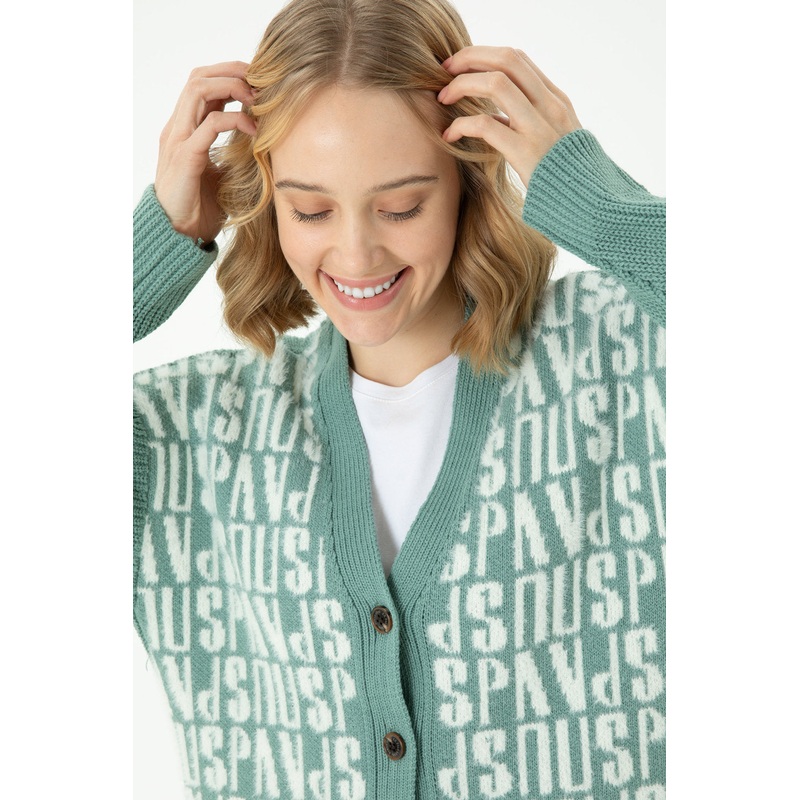 Green Cardigan