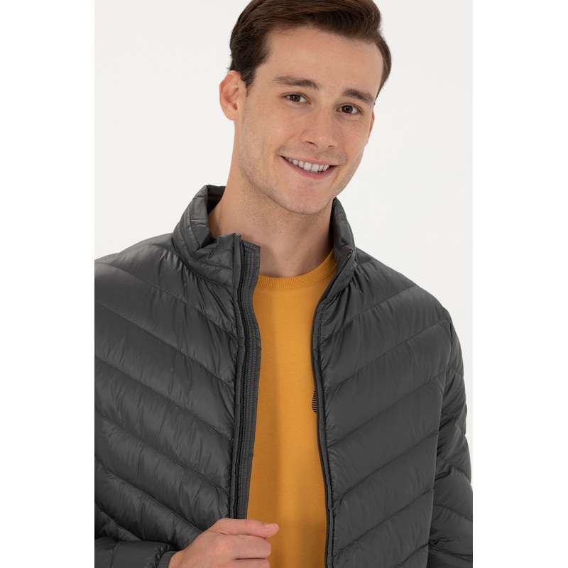 Grey Puffer Jacket