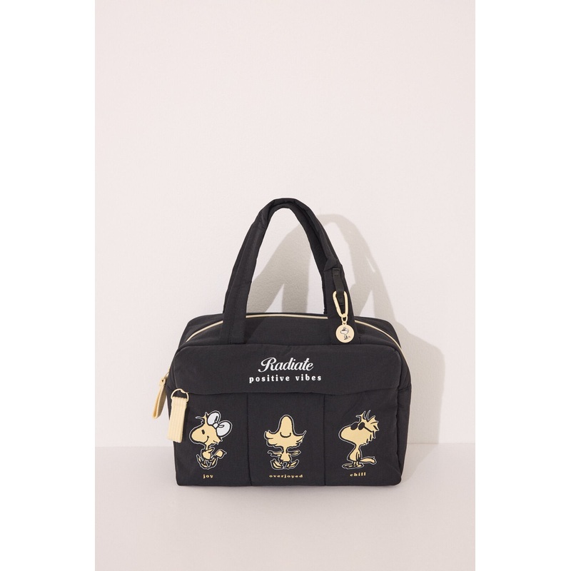 Large Snoopy Black Nylon Vanity Case