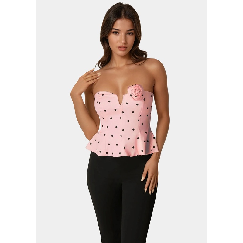 Rosette Satin Corset